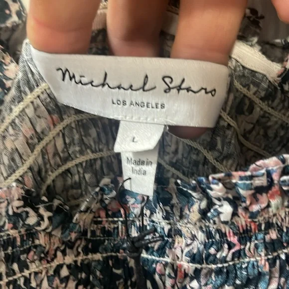 Michael Stars Floral Smocked Dress - Picture 2 of 4